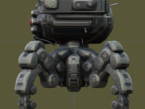 Quat-Robot 3D Model