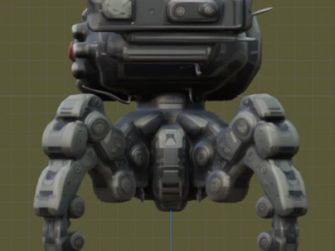Quat-Robot 3D Model