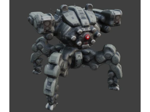 Quat-Robot 3D Model