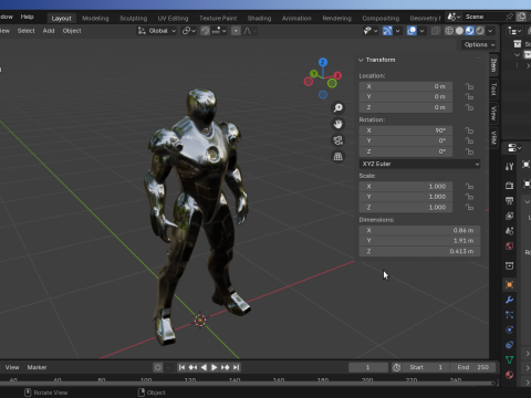 IronMan-Mark-2 3D Model
