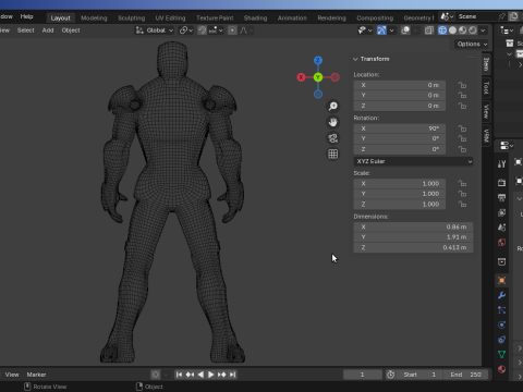 IronMan-Mark-2 3D Model