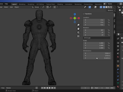 IronMan-Mark-2 3D Model