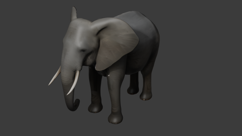 Elephant 3D-Model 3D Model .c4d .max .obj .3ds .fbx .stl .blend 