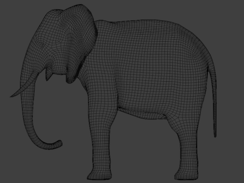 Elephant 3D-Model 3D Model