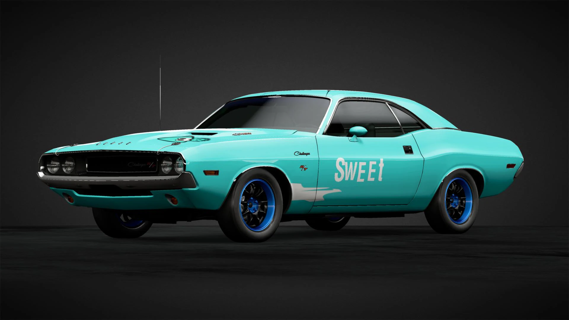 DodgeChallenger 3D Model .c4d .max .obj .3ds .fbx .stl .blend 