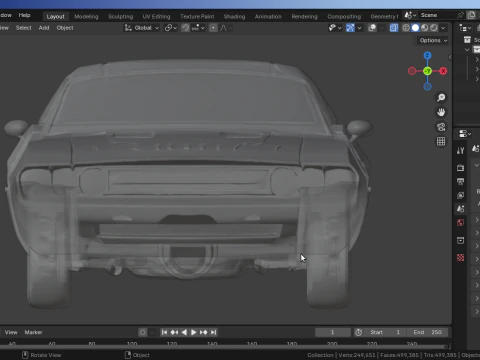 DodgeChallenger 3D Model