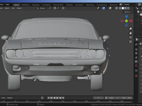 DodgeChallenger 3D Model