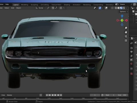 DodgeChallenger 3D Model