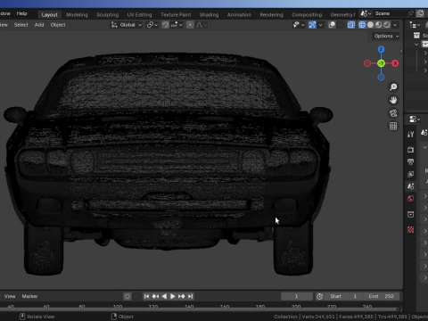 DodgeChallenger 3D Model