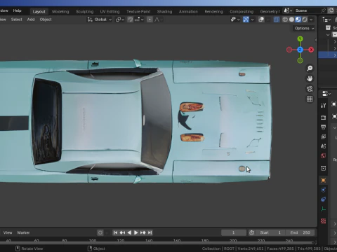 DodgeChallenger 3D Model