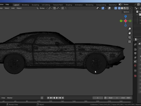 DodgeChallenger 3D Model