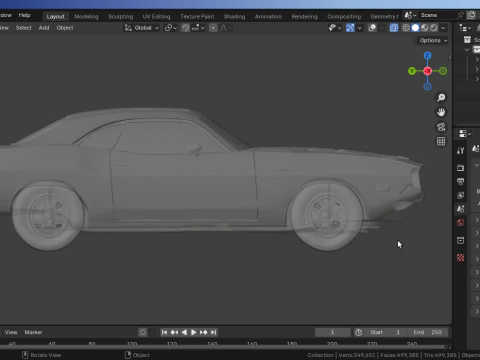 DodgeChallenger 3D Model