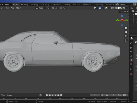 DodgeChallenger 3D Model