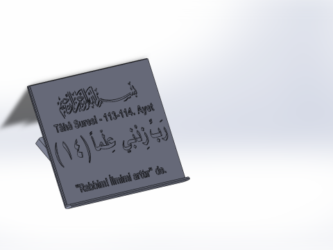 Desktop Book Stand STL 3D Printable LecternRahle 3D Model