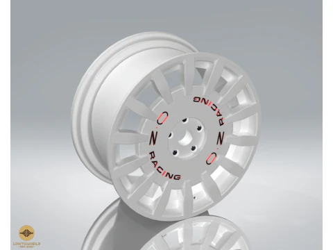 Modello stampabile 3D del volante da corsa OZ Rallye in scala 110 - 114 - 118 - 132 - 164 Modello 3D