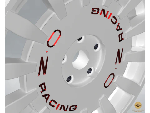OZ Rallye Racing Wheel 3D Printable Model Scales 110 - 114 - 118 - 132 - 164 3D Model