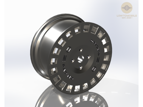 OZ Rallye 赛车方向盘 3D 可打印模型比例 110 - 114 - 118 - 132 - 164 3D 模型