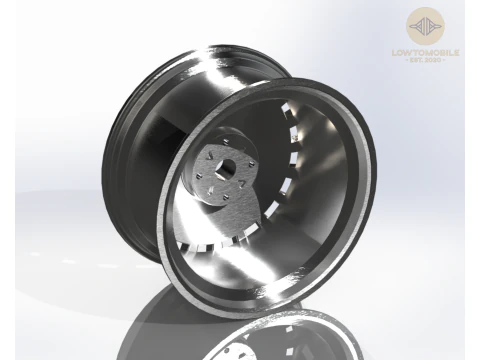 OZ Rallye Racing Wheel 3D Printable Model Scales 110 - 114 - 118 - 132 - 164 3D Model