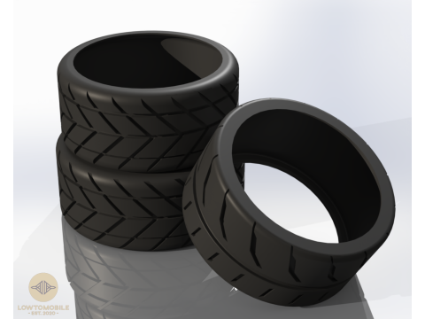 3 辆车轮胎包全尺寸 16 英寸 3D 打印模型 3D 模型