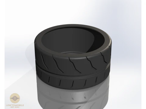 3-Car Tire Pack Full Scale 16 Inch 3D Printable Models 3D Model