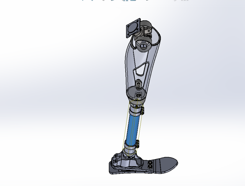 Prosthetic leg 3D Model .c4d .max .obj .3ds .fbx .stl .blend 
