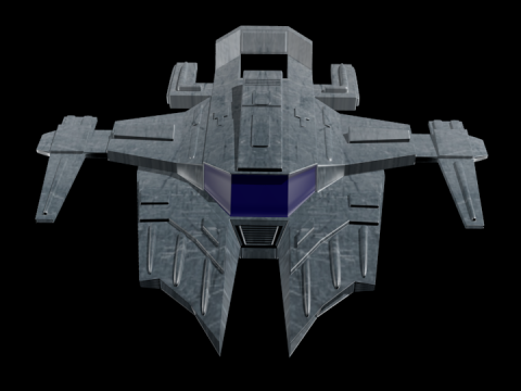 Futurystyczny kosmiczny myśliwiec science-fiction Model 3D