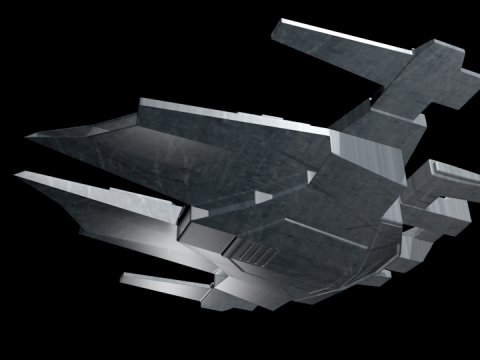 Futurystyczny kosmiczny myśliwiec science-fiction Model 3D