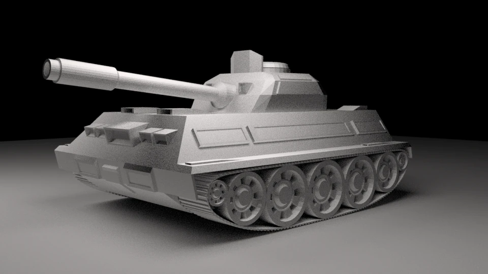 Detailed Military Tank 3D Model .c4d .max .obj .3ds .fbx .stl .blend 