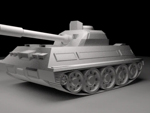 Carro armato militare dettagliato Modello 3D