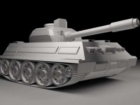 Detailed Military Tank 3D Model