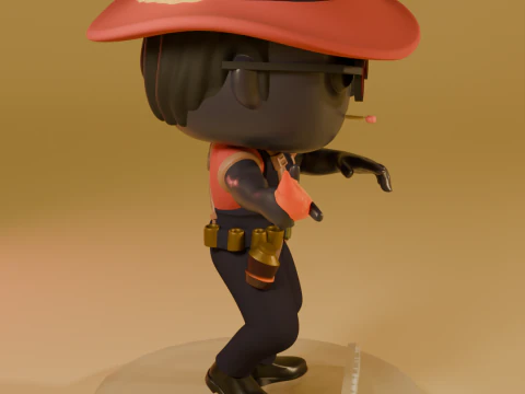 FUNKO POP FIGURES INFERNUS DEADLOCK VALVE GAME 3 versions of the model 3D Print Model