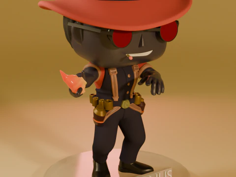 FUNKO POP FIGURES INFERNUS DEADLOCK VALVE GAME 3 versions of the model 3D Print Model