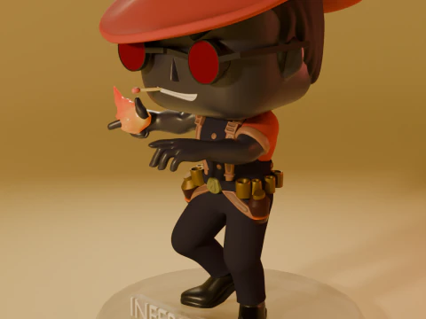 FUNKO POP FIGURES INFERNUS DEADLOCK VALVE GAME 3 versions of the model 3D Print Model
