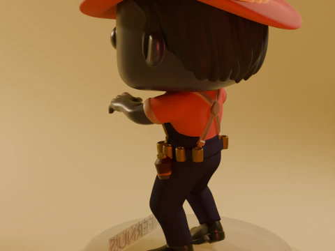 FUNKO POP FIGURES INFERNUS DEADLOCK VALVE GAME 3 versions of the model 3D Print Model