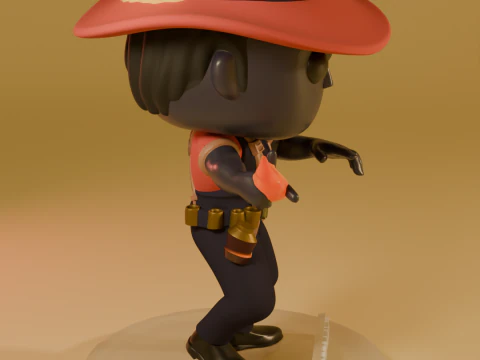 FUNKO POP FIGURES INFERNUS DEADLOCK VALVE GAME 3 versions of the model 3D Print Model