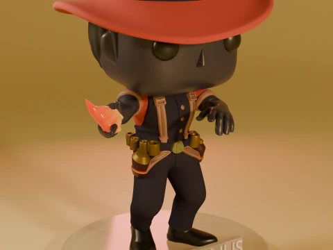 FUNKO POP FIGURES INFERNUS DEADLOCK VALVE GAME 3 versions of the model 3D Print Model