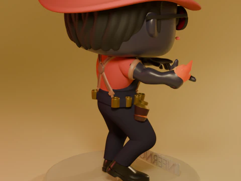 FUNKO POP FIGURES INFERNUS DEADLOCK VALVE GAME 3 versions of the model 3D Print Model