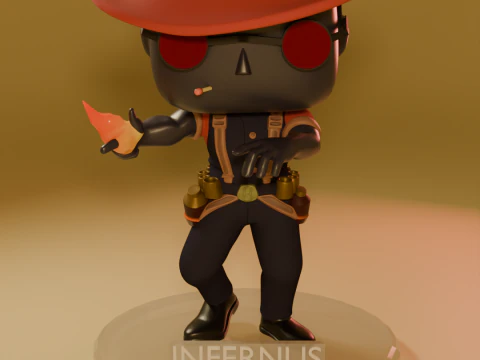 FUNKO POP FIGURES INFERNUS DEADLOCK VALVE GAME 3 versions of the model 3D Print Model