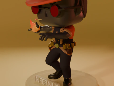 FUNKO POP FIGURES INFERNUS DEADLOCK VALVE GAME 3 versions of the model 3D Print Model
