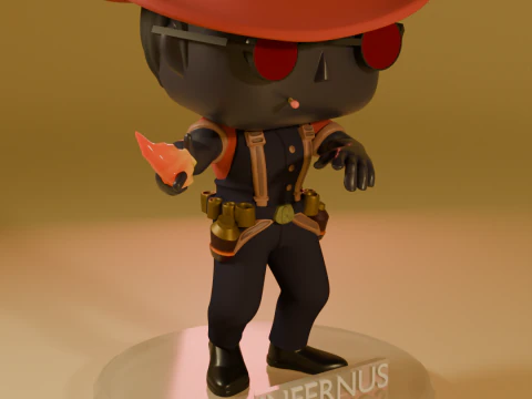 FUNKO POP FIGURES INFERNUS DEADLOCK VALVE GAME 3 versions of the model 3D Print Model