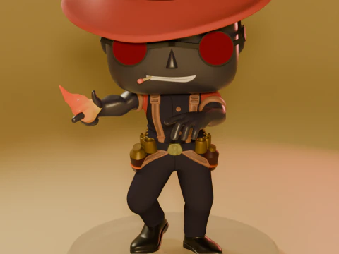 FUNKO POP FIGURES INFERNUS DEADLOCK VALVE GAME 3 versions of the model 3D Print Model