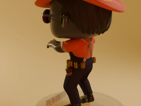 FUNKO POP FIGURES INFERNUS DEADLOCK VALVE GAME 3 versions of the model 3D Print Model
