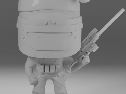 SANTA CHRISTMAS HAT AND DVL KILLA FUNKO POP FIGURES KILLA ESCAPE FROM TARKOV 3D Print Model