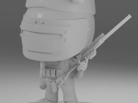 SANTA CHRISTMAS HAT AND DVL KILLA FUNKO POP FIGURES KILLA ESCAPE FROM TARKOV 3D Print Model