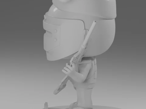 SANTA CHRISTMAS HAT AND DVL KILLA FUNKO POP FIGURES KILLA ESCAPE FROM TARKOV 3D Print Model