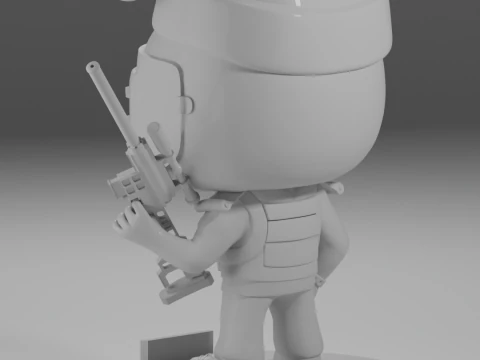 SANTA CHRISTMAS HAT AND DVL KILLA FUNKO POP FIGURES KILLA ESCAPE FROM TARKOV 3D Print Model
