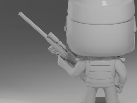 SANTA CHRISTMAS HAT AND DVL KILLA FUNKO POP FIGURES KILLA ESCAPE FROM TARKOV 3D Print Model