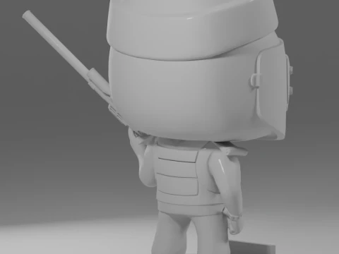 SANTA CHRISTMAS HAT AND DVL KILLA FUNKO POP FIGURES KILLA ESCAPE FROM TARKOV 3D Print Model