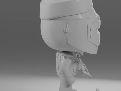 SANTA CHRISTMAS HAT AND DVL KILLA FUNKO POP FIGURES KILLA ESCAPE FROM TARKOV 3D Print Model