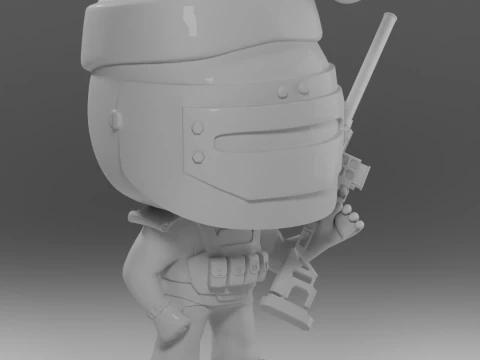SANTA CHRISTMAS HAT AND DVL KILLA FUNKO POP FIGURES KILLA ESCAPE FROM TARKOV 3D Print Model